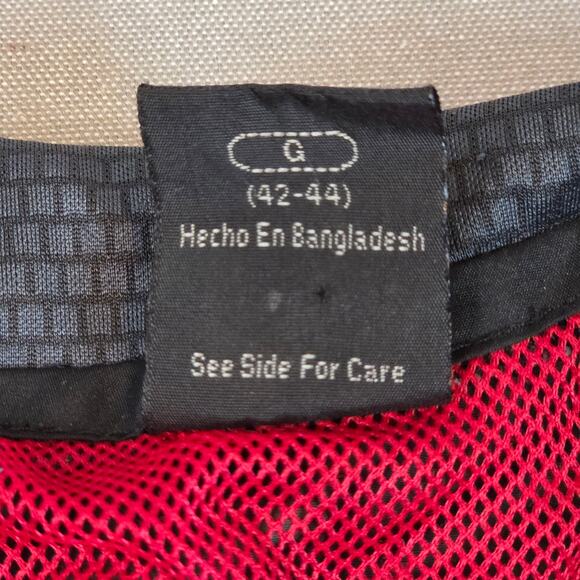 Starter Lightweight Windbreaker Jacket Gray Red Mesh L 42-44 Full Zip - Picture 5 of 14